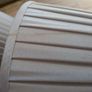Pair of Large, Pleated, Grey Lampshades Image 3