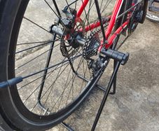 For 20-26" Wheels U-Shaped Bicycle Bike Metal Parking Stand Repair Maintenance Adjustable Portable Foldable Rack Frame