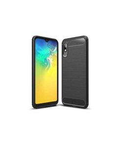 New Armor Cover For Samsung Galaxy A10e Case Carbon Fiber Design Black - FHT20SMK3
