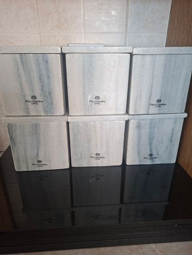 Paul Costello Marble Cannisters Bundle.