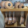 Le Creuset pots cast iron with lids and storage Image 2
