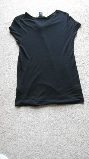 ladies black short sleeve top size 8/small