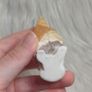 orange calcite parrot carving Image 5