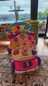 Pink VTech Baby Walker & Interactive Activity Centre