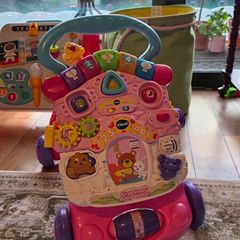 Pink VTech Baby Walker & Interactive Activity Centre