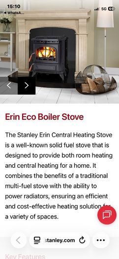 back boiler stove
