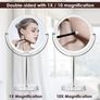 Double Sided Magnifying Makeup Mirror with 1X / 10X Magnification Image 4