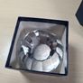 NATIONAL BENZOLE lead crystal Paperweight 60th anniversary  1979 diamond shape vintage Image 9