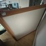 Large Luxury Square Mirror 120x120cm Solid Wood Image 3