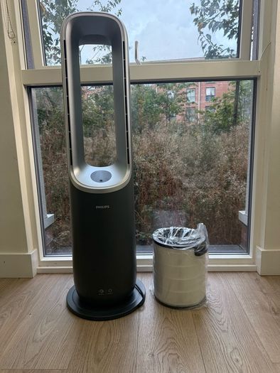 Philips Air Performer AMF870 3-in-1 Air Purifier, Heater & Fan - 2 Filters Included