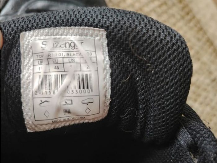 Black Slazenger Trainers  Size 10