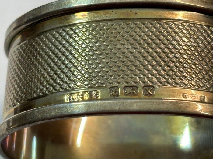1922 Birmingham solid silver napkin ring