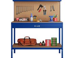 Steel Garage Work Bench Tool Box Workbench Storage