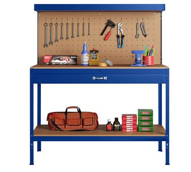 Steel Garage Work Bench Tool Box Workbench Storage