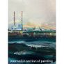 Dublin Bay and Howth Head, XXL original painting by artist Helen Mathews Image 6