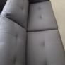 New Leather Grey 3 Seater Sofa Image 9