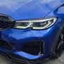 2Pcs/Set Gloss black Headlight Eyebrows Eye Lid Cover fit for BMW 3 Series G20, G21 Image 2