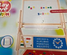 Child's Wooden Easel with Accessories