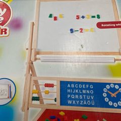 Child's Wooden Easel with Accessories