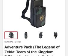 Original HORI Zelda ToTK Sling Bag for Nintendo Switch