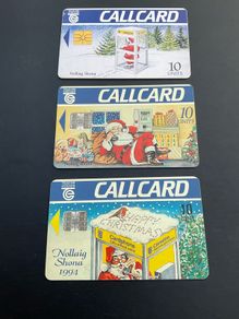 Telecom Eireann Christmas theme callcards from the 90's