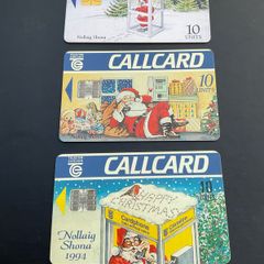 Telecom Eireann Christmas theme callcards from the 90's