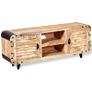 TV Cabinet Rough Mango Wood 120x30x50 cm Image 5