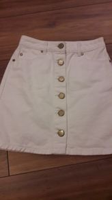 Miss Selfridge white denim skirt size uk4