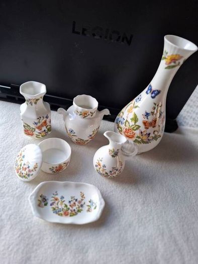 Vintage Aynsley Cottage Garden Fine Bone China Collection 6 Pieces