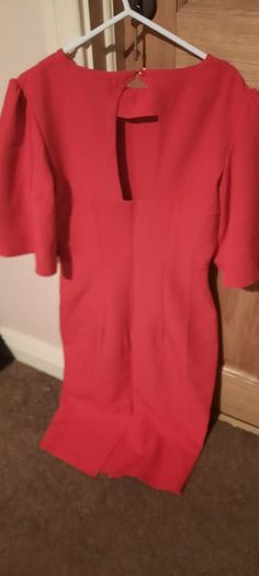 Red Dress Knee Length (Size:10)