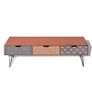 TV Cabinet with 3 Drawers 120x40x36 cm Brown Image 3