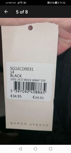 beautiful new designer black top
