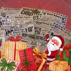Personalised Christmas Parcel Stickers - 40 Pack