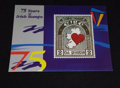 Ireland Postcard : 75 Years of Irish Stamps - An Post Exhibition Card 1997