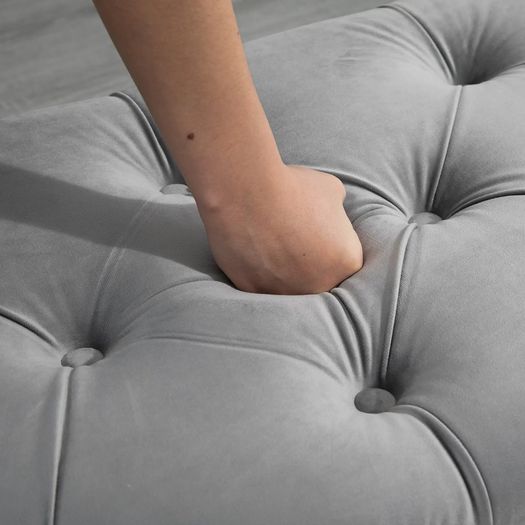 Velvet Storage Bench