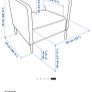 ikea black armchairs, Image 4