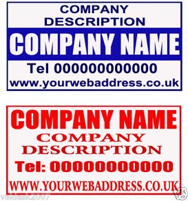 Magnetic Car Van Taxi Signs 2x 600mm X300mm