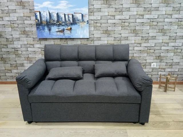 Pull Out Double Sofa Bed 2 Seater Fabric Sleeper
