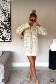 h&m edition crochet dress
