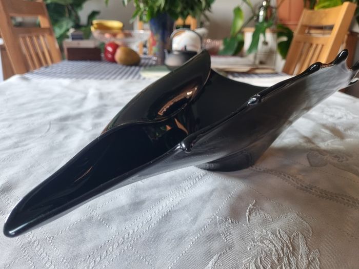 Vintage Large Murano bowl in the shape of a shell