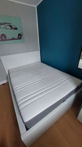 IKEA Malm double bed with mattress, perfect condition