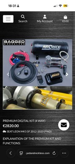 Complete Leon mk3 4way kit