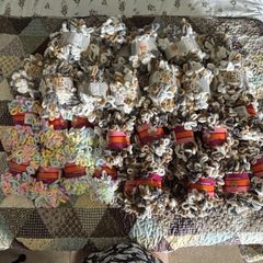 Huge bundle of finger knitting loop yarn wool 52 balls