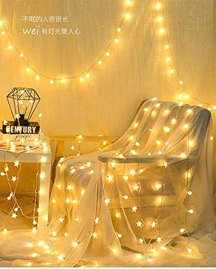 20ft 40 LED BatteryPowered String Lights, 2 Lighting Modes, Decoractive for Indoor Outdoor, Bedroom, Wedding, Party,Birthday, Valentine, Christmas, Tree Decoration