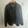 Mens Leather Bomber Jacket Image 3