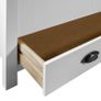 3-Door Wardrobe Hill Range White 127x50x170 cm Solid Pine Wood Image 7