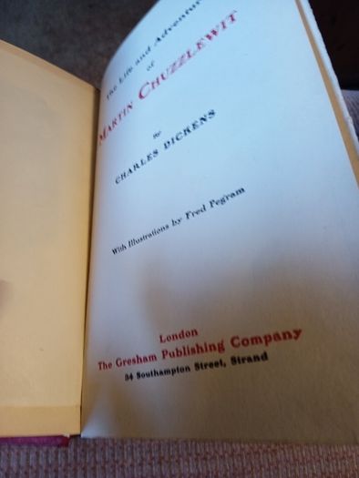 Antique. The Life and Adventures of Martin Chuzzlewit