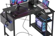 L Shaped Desk with Power Outlets