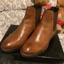 Ladies Tan Leather Chelsea boots Image 3