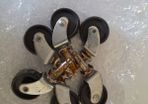 Black Swivel Castor Wheels